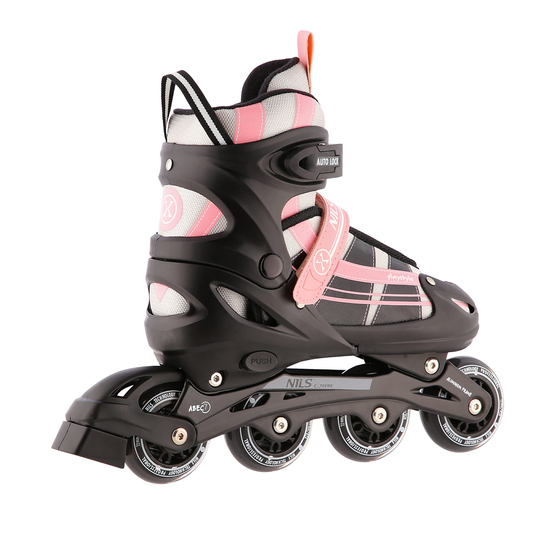 ŁYŻWOROLKI NILS EXTREME NH18366A 2w1 RÓŻOWO-BIAŁE