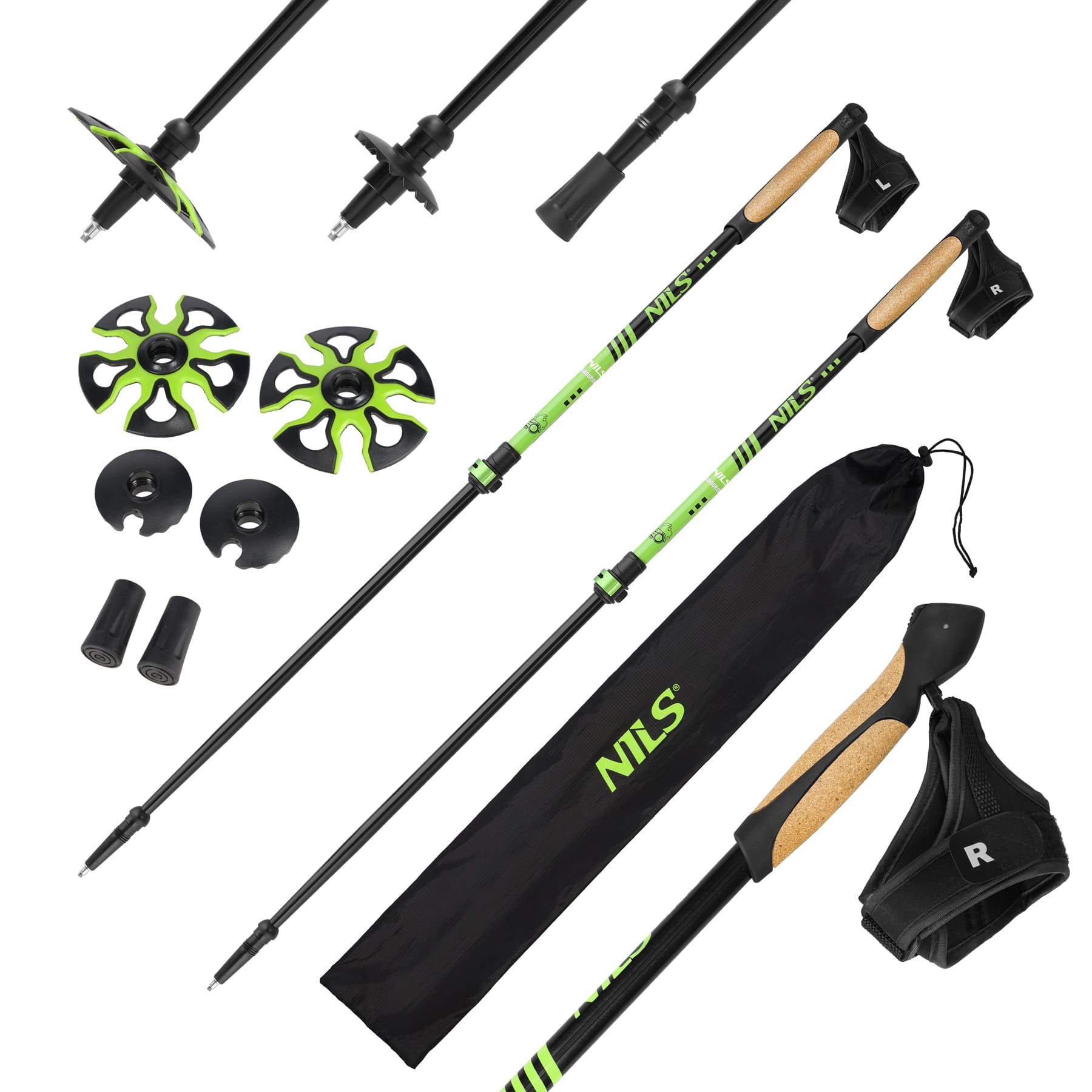 KIJE NORDIC WALKING DO CHODZENIA INNOWACYJNE WYTRZYMAŁE PREMIUM NILS NW8611