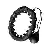 ZESTAW HULA HOP OHA01 BLACK Z WYPUSTKAMI I OBCIĄŻNIKIEM ONE FITNESS + PAS BR125