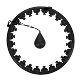 ZESTAW HULA HOP OHA01 BLACK Z WYPUSTKAMI I OBCIĄŻNIKIEM ONE FITNESS + PAS BR125