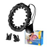 ZESTAW HULA HOP OHA01 BLACK Z WYPUSTKAMI I OBCIĄŻNIKIEM ONE FITNESS + PAS BR125