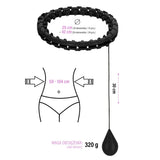 ZESTAW HULA HOP OHA01 BLACK Z WYPUSTKAMI I OBCIĄŻNIKIEM ONE FITNESS + PAS BR125