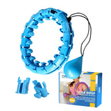 ZESTAW HULA HOP OHA01 BLUE Z WYPUSTKAMI I OBCIĄŻNIKIEM ONE FITNESS + PAS BR125