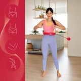 ZESTAW HULA HOP OHA01 RED Z WYPUSTKAMI I OBCIĄŻNIKIEM ONE FITNESS + PAS BR125