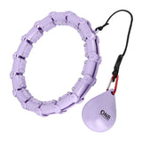 HULA HOP VIOLET Z WYPUSTKAMI I OBCIĄŻNIKIEM ONE FITNESS OHA02