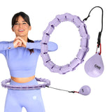 HULA HOP VIOLET Z WYPUSTKAMI I OBCIĄŻNIKIEM ONE FITNESS OHA02