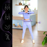 HULA HOP VIOLET Z WYPUSTKAMI I OBCIĄŻNIKIEM ONE FITNESS OHA02