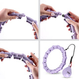 HULA HOP VIOLET Z WYPUSTKAMI I OBCIĄŻNIKIEM ONE FITNESS OHA02