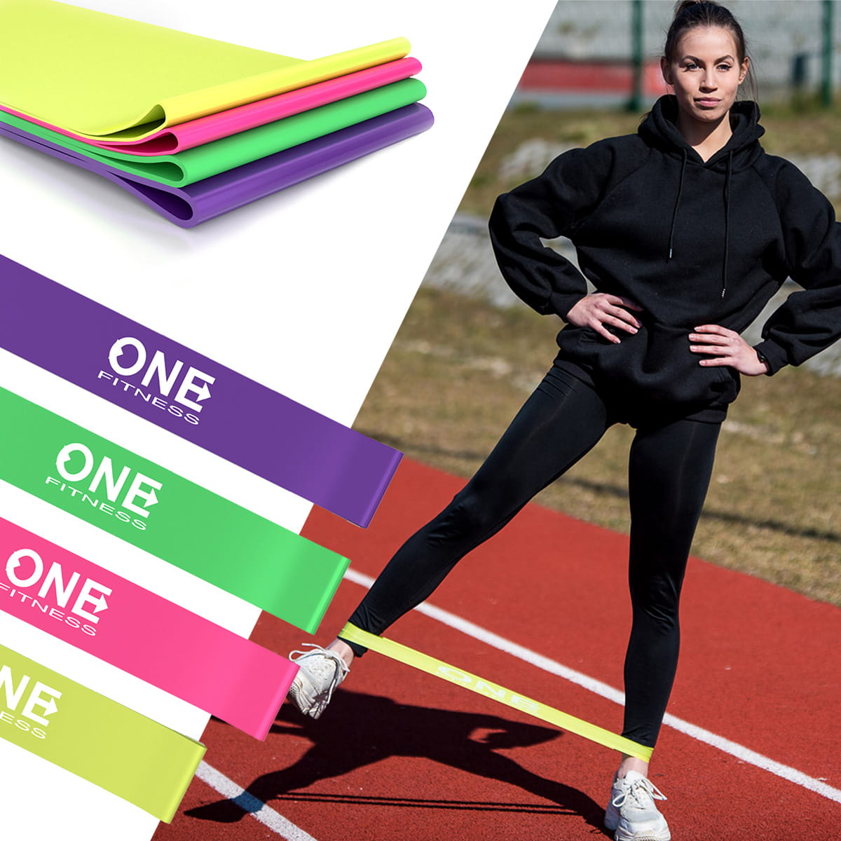 ZESTAW GUM DO ĆWICZEŃ ONE FITNESS PBF SET04