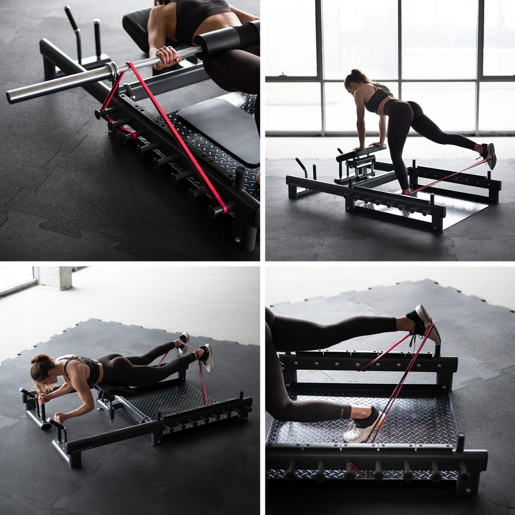 PLATFORMA DO ĆWICZEŃ MIĘŚNI POŚLADKÓW HIP THRUST I MARTWEGO CIĄGU HMS PHT25