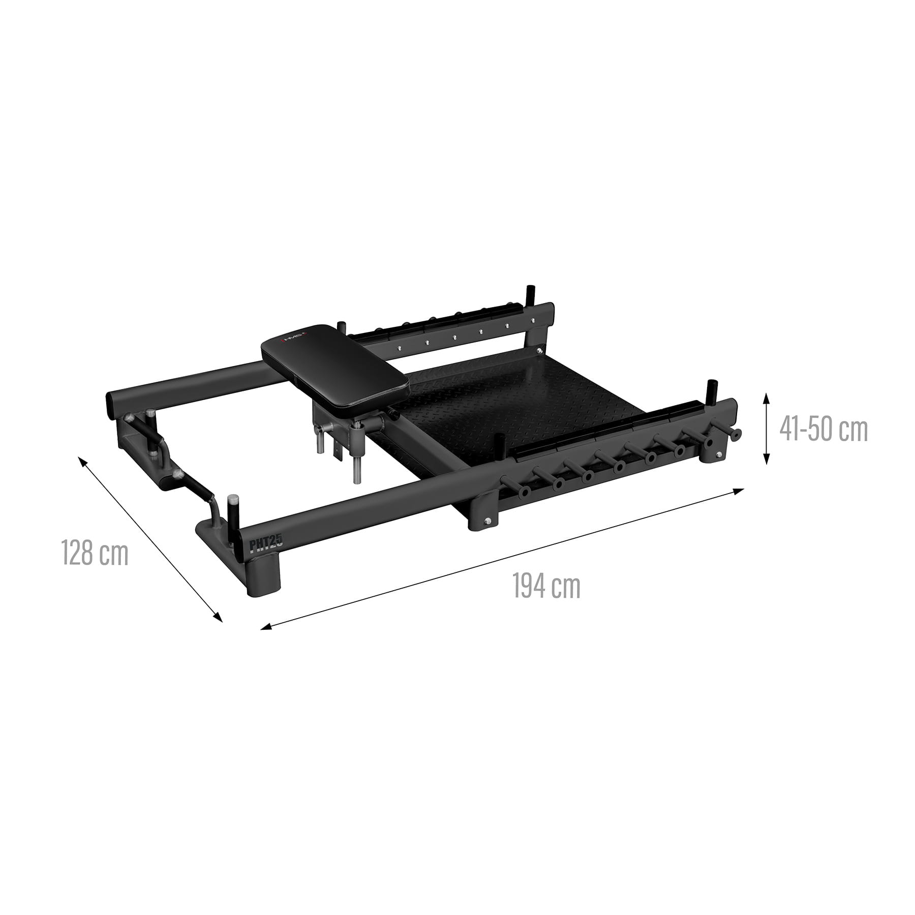 PLATFORMA DO ĆWICZEŃ MIĘŚNI POŚLADKÓW HIP THRUST I MARTWEGO CIĄGU HMS PHT25
