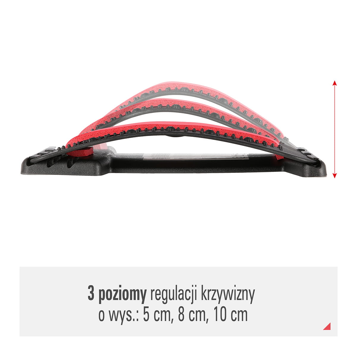 PRP02 RED PRZYRZĄD DO ROZCIĄGANIA PLECÓW Z MAGNESAMI HMS
