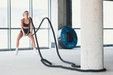 Lina Treningowa Battle Rope HMS RP02 15 m 20 kg Trening funkcjonalny Outlet