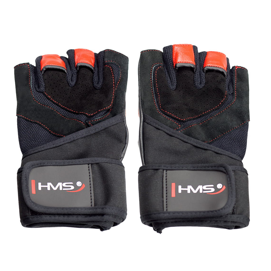 RĘKAWICE NA SIŁOWNIĘ RST01 BLACK/RED HMS