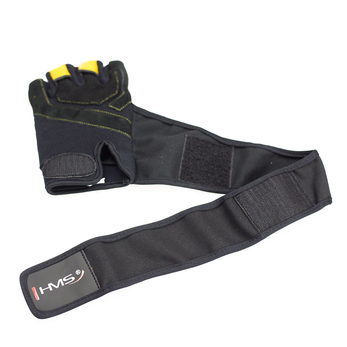 RĘKAWICE NA SIŁOWNIĘ RST01 BLACK/YELLOW  HMS