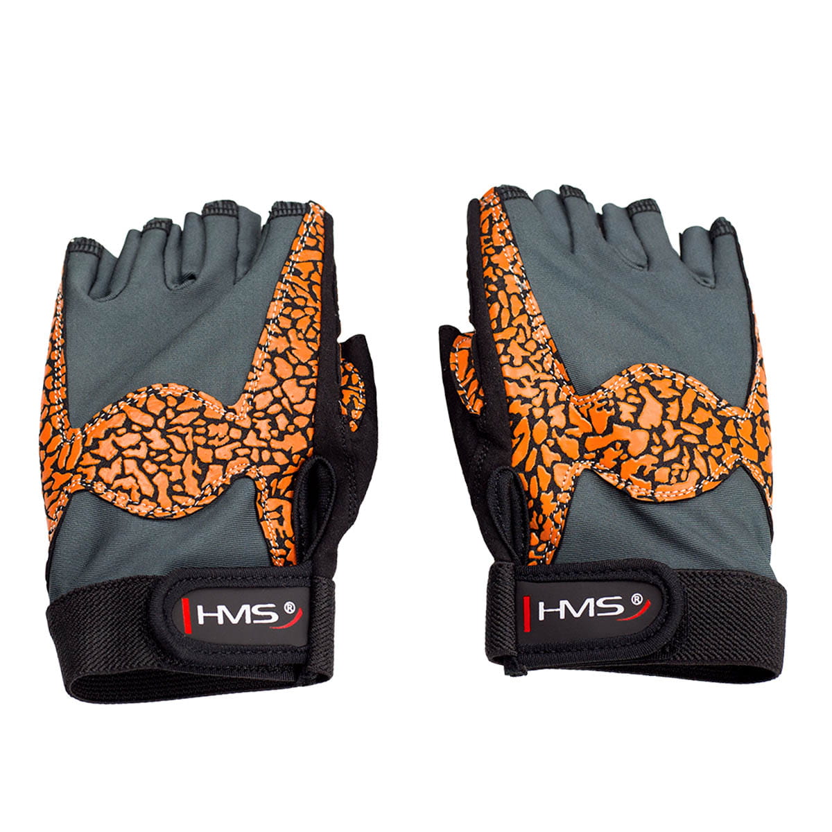 RĘKAWICE NA SIŁOWNIĘ  RST03 ORANGE/GRAY HMS