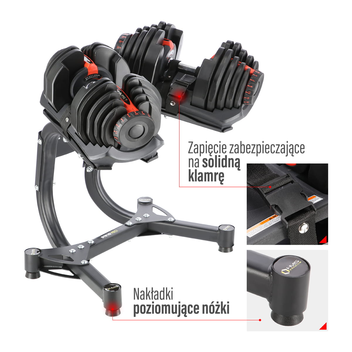 ZESTAW STOJAK STR10 PRO + 2x SR80 HMS