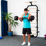 Zestaw treningowy HMS SGN 6w1 hantle, sztanga, kettlebell i podpórki do pompek
