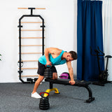 Zestaw treningowy HMS SGN 6w1 hantle, sztanga, kettlebell i podpórki do pompek