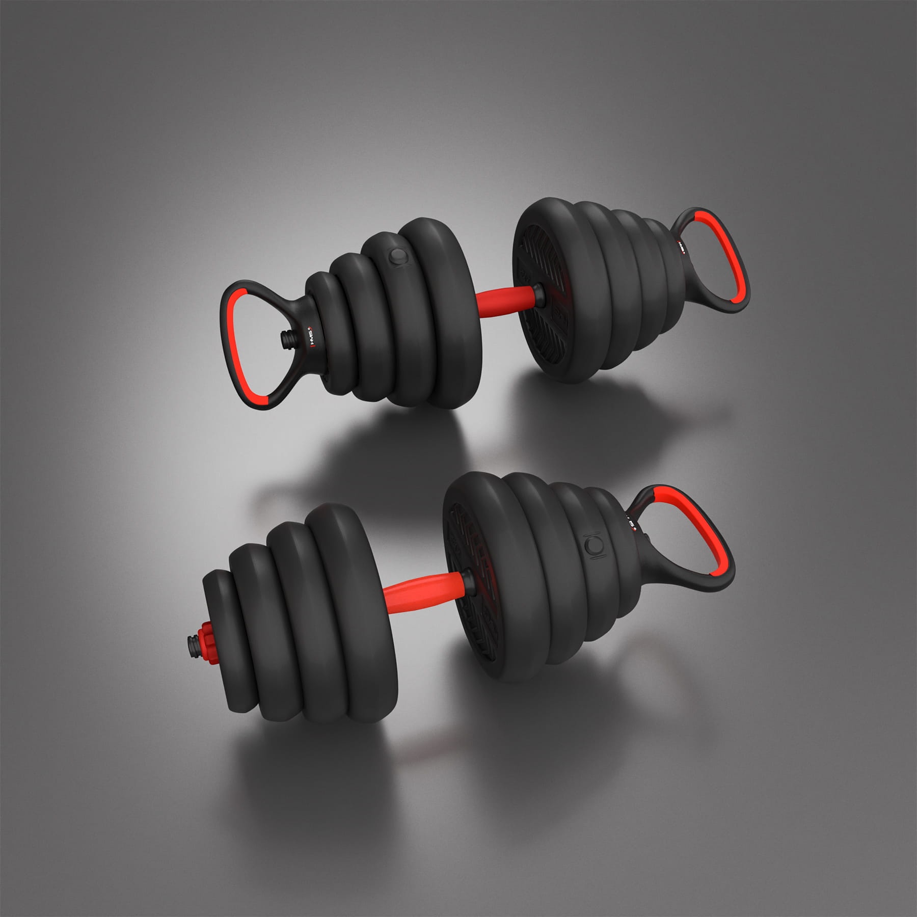 Zestaw treningowy HMS SGN 6w1 hantle, sztanga, kettlebell i podpórki do pompek