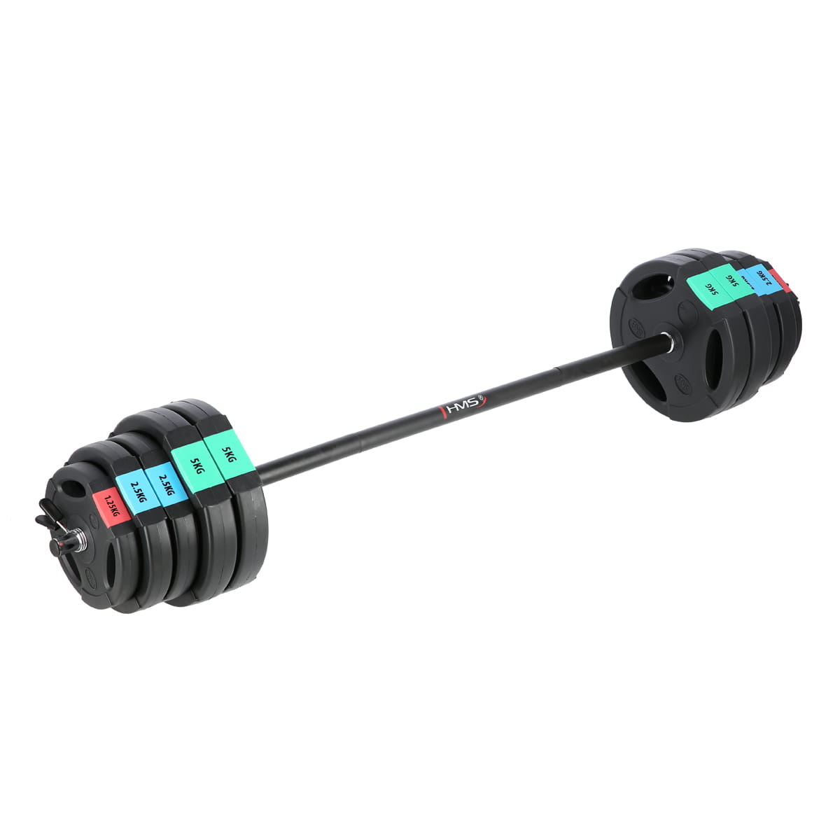 SGSP40 SET (2 CZĘŚCI) SZTANGA I SZTANGIELKI KOMPOZYT 42 KG HMS