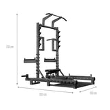 STOJAK MULTIFUNKCYJNY Z PLATFORMĄ DO PODNOSZENIA CIĘŻARÓW I HIP THRUST COMMERCIAL HMSSMP01