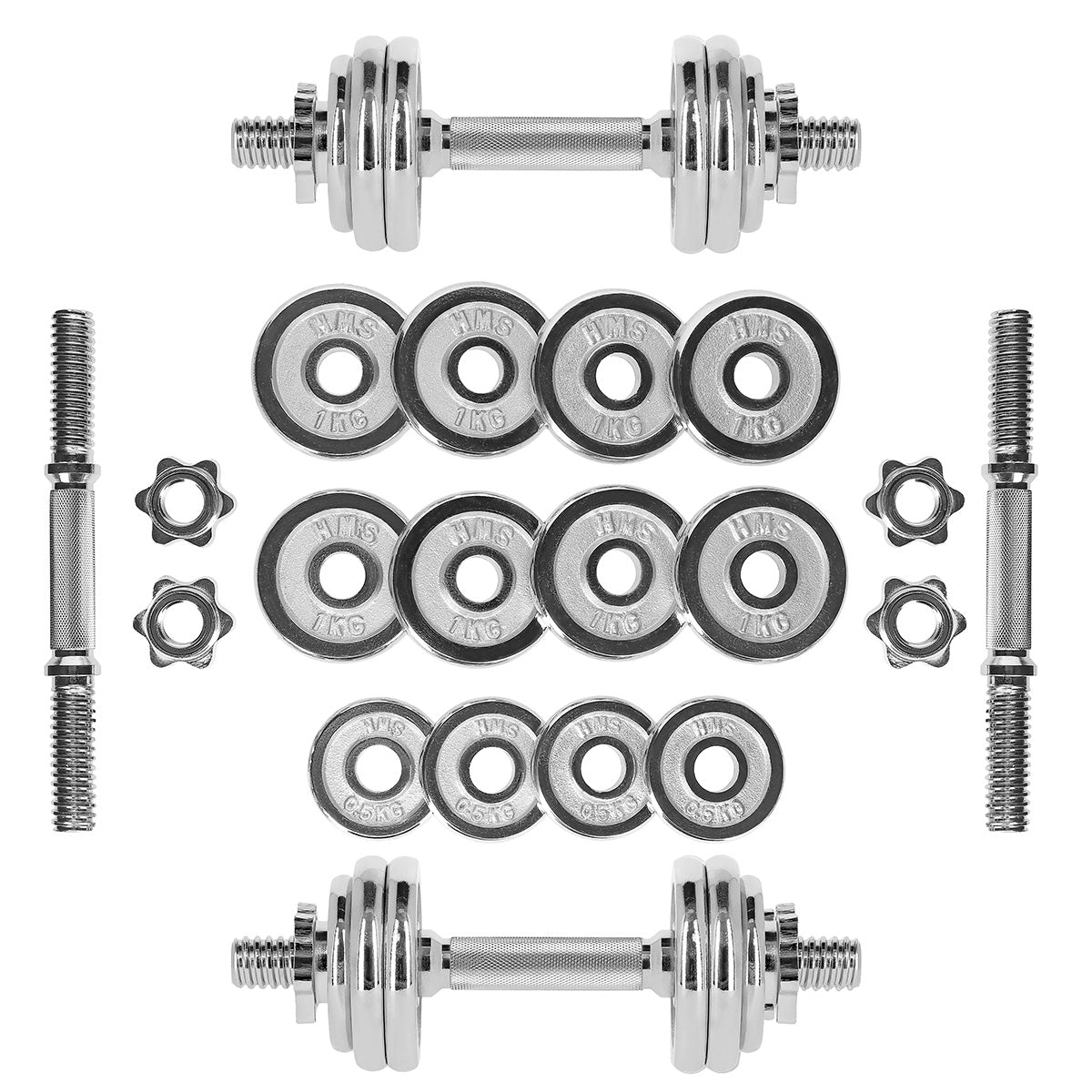 SZTANGIELKI W WALIZCE STC CHROME HMS