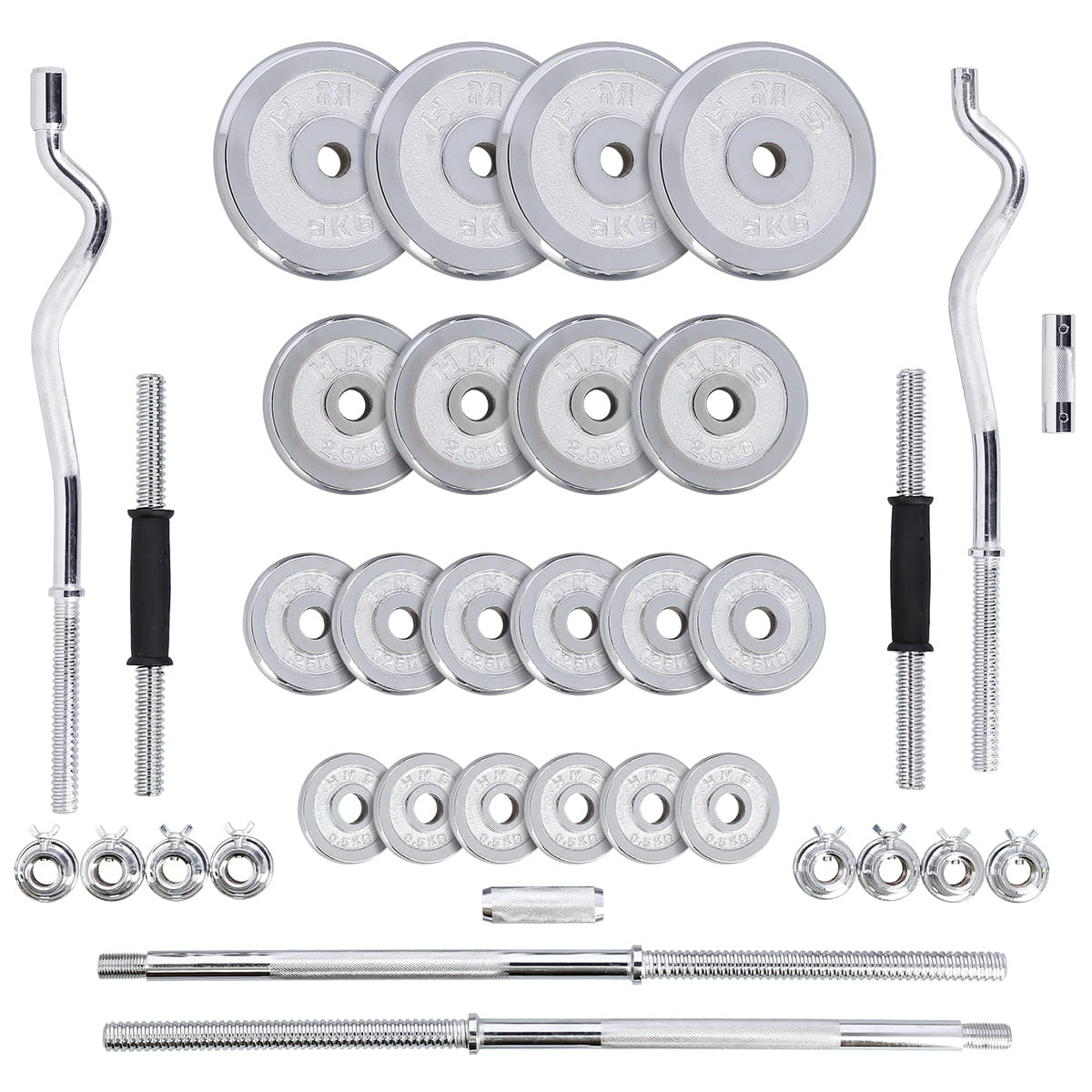 SZTANGIELKI W WALIZCE STC CHROME HMS