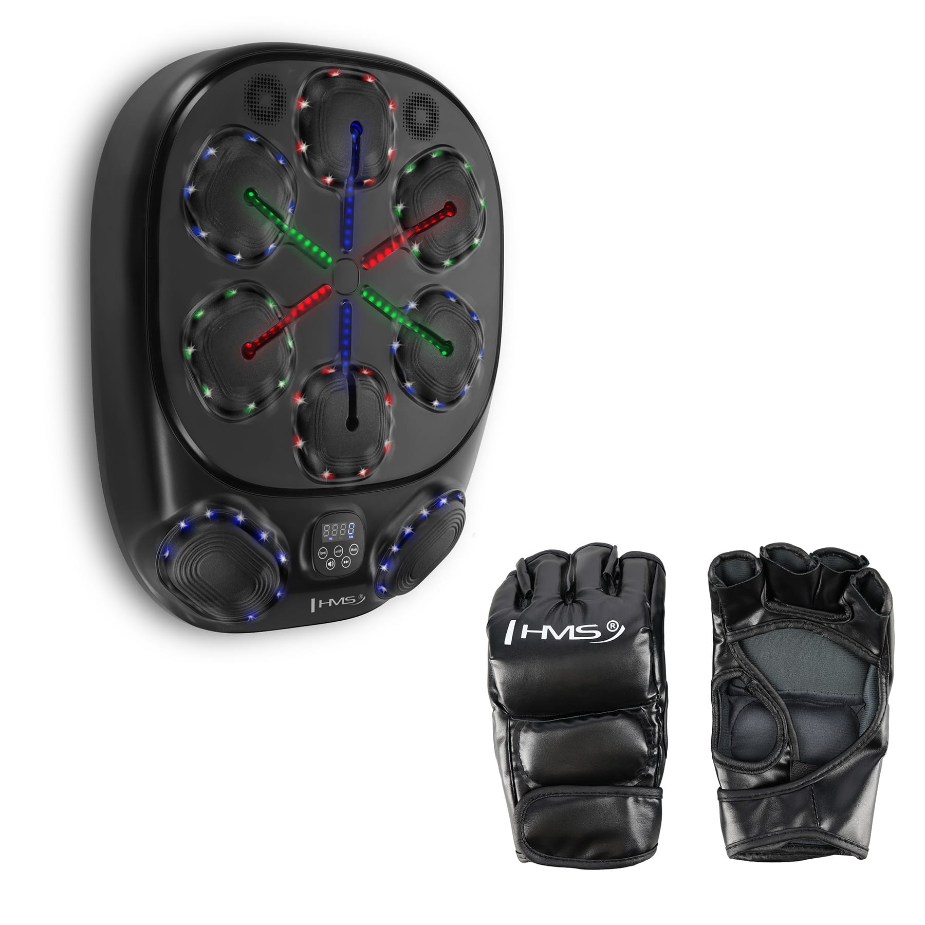 Elektroniczna tarcza bokserska Bluetooth HMS TB10 z rękawicami MMA