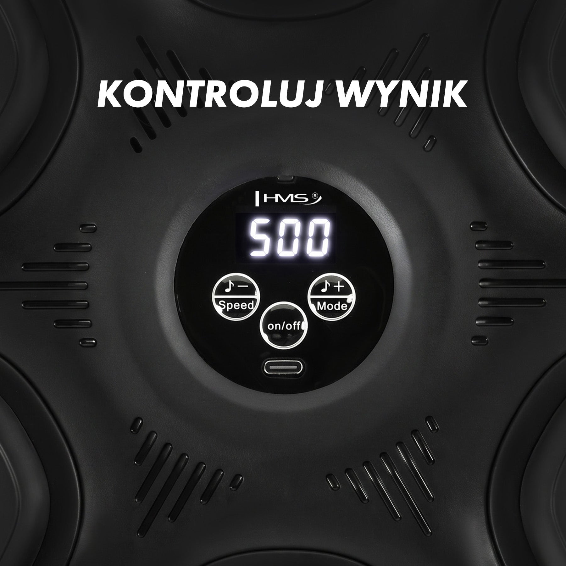 TARCZA BOKSERSKA LED BLUETOOTH Z MUZYKĄ HMS TB12 + RĘKAWICE