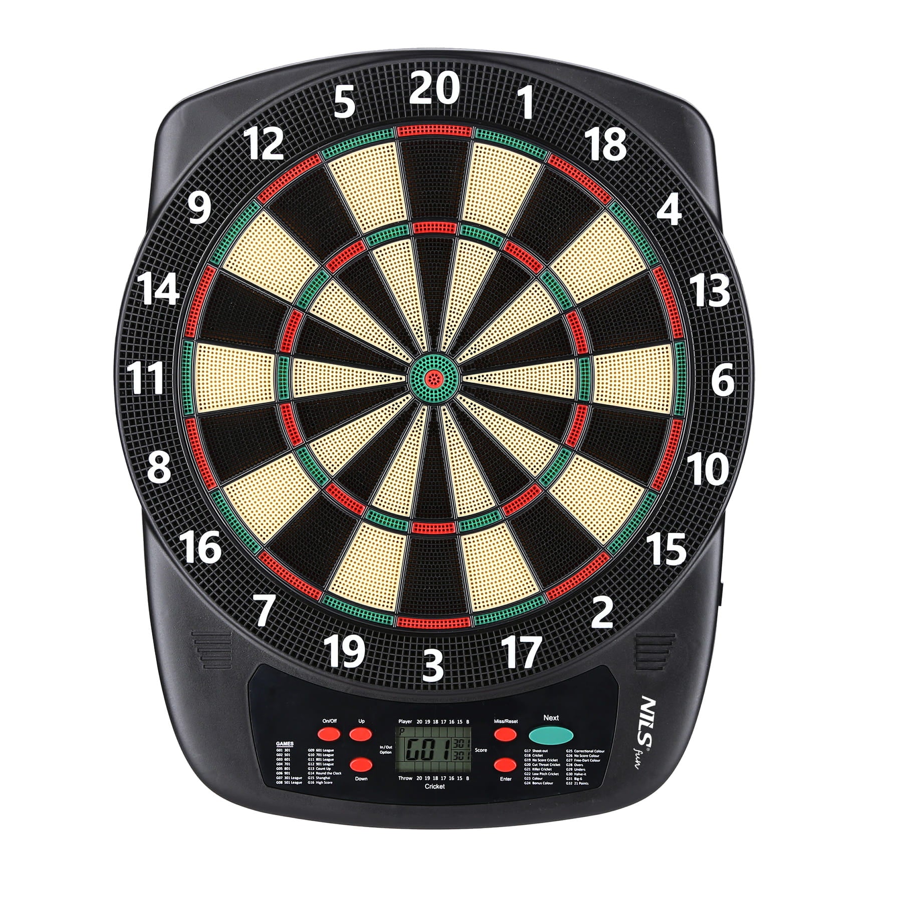 ELEKTRONICZNA TARCZA DO DARTA 32 GRY 6 RZUTEK NILS FUN TDE03