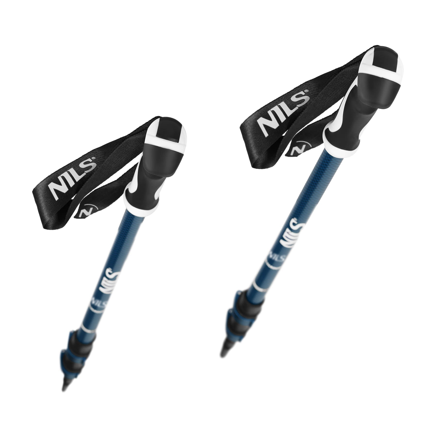 KIJE TREKKINGOWE BLUE NOWOCZESNY UCHWYT ALUMINIUM TRÓJSEKCYJNE NILS TK8601