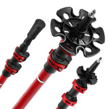 KIJE TREKKINGOWE RED NOWOCZESNY UCHWYT ALUMINIUM TRÓJSEKCYJNE NILS TK8601