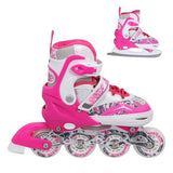 NF10927 A 2w1 DARK PINK ŁYŻWOROLKI Z WYM. PŁ. FIGUROWĄNILS EXTREME