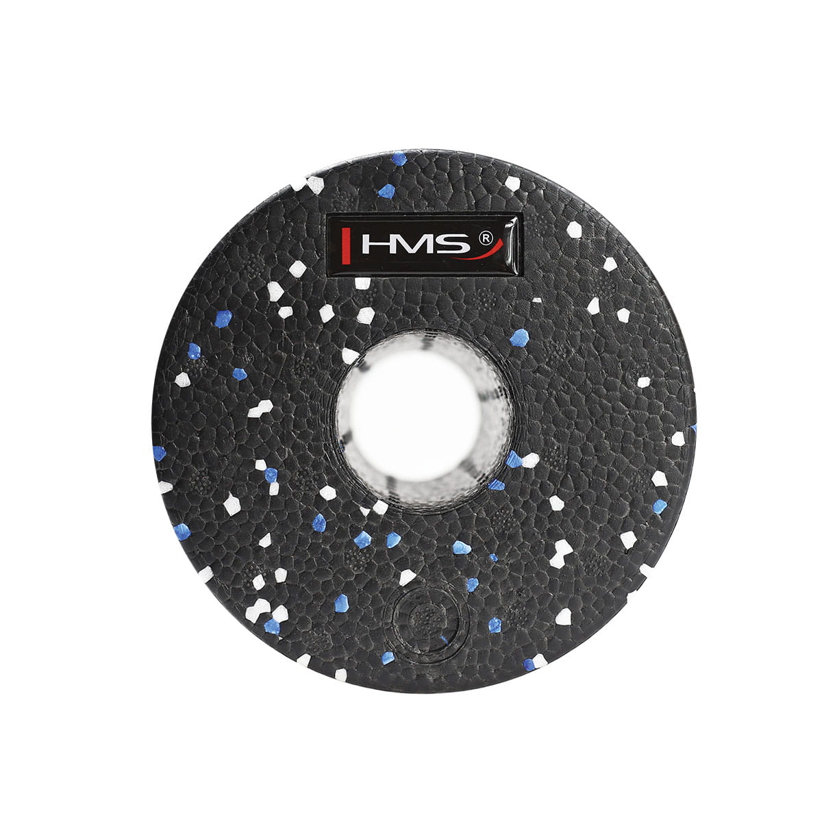 FS114 BLACK/BLUE DOTS 30CM WAŁEK/ROLLER FITNESS HMS