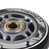 PU 72x24 82A CZARNE (4 szt.) + ABEC-9 (8 szt.) ZESTAW NILS EXTREME