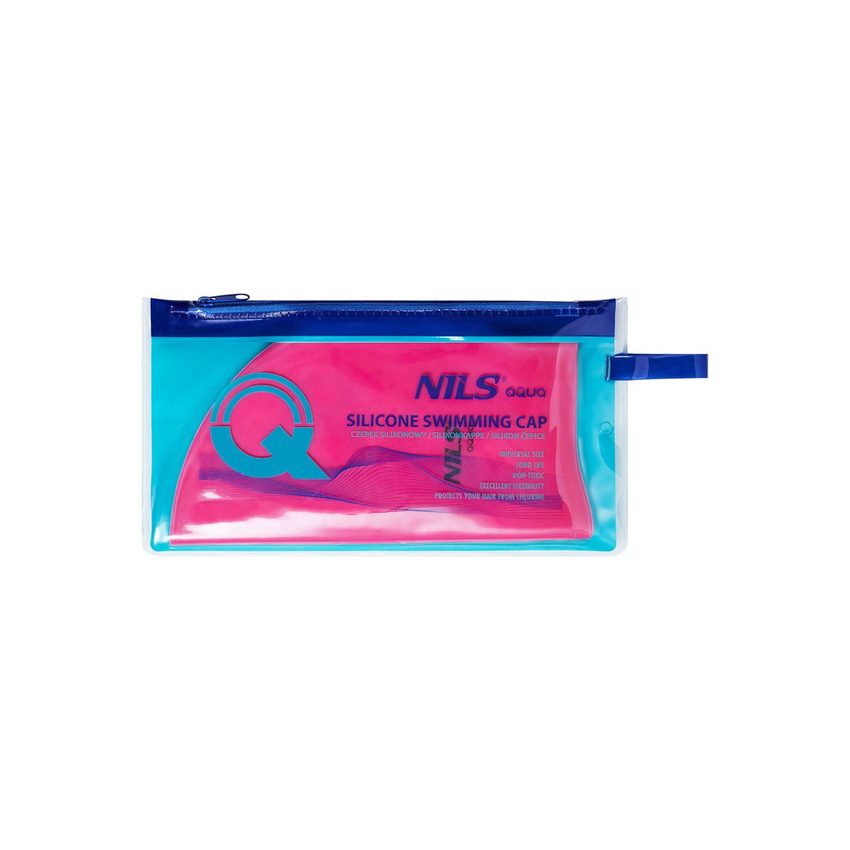 CZEPEK SILIKONOWY NILS AQUA NQC JEDNOKOLOROWY PK01 RÓŻOWY