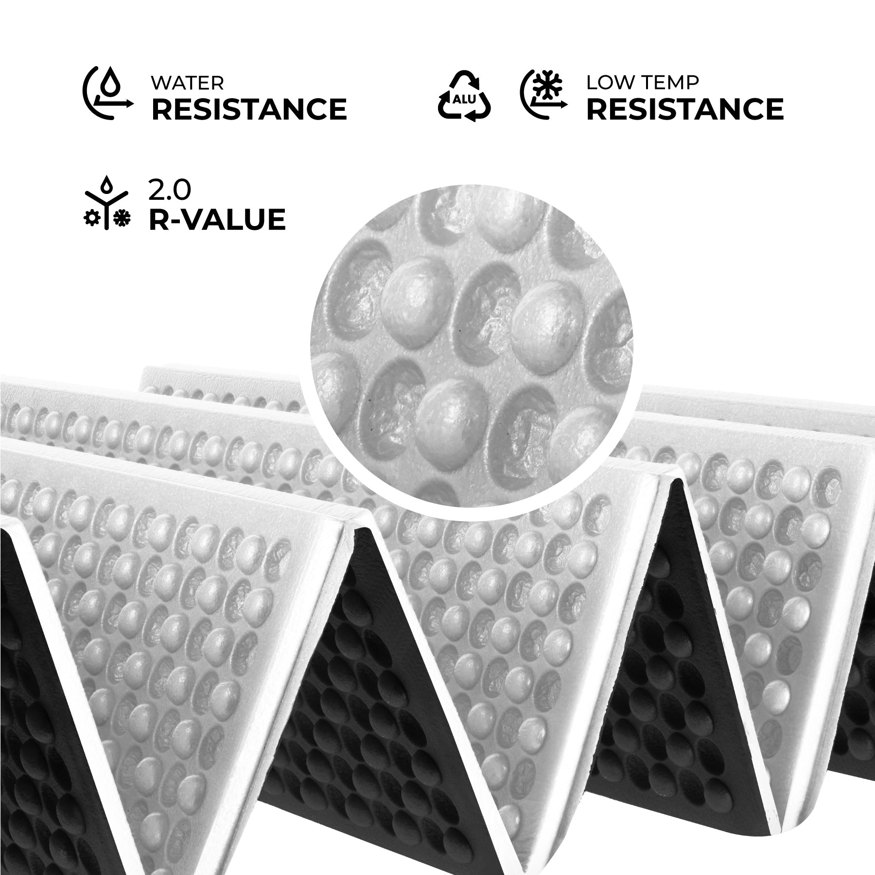 MATA KEMPINGOWA SKŁADANA Z PODBICIEM ALUMINIOWYM + XPE 195 CM CZARNA NILS CAMP NC17103