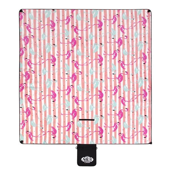 KOC PIKNIKOWY NC2313 FLAMINGI  200×200cm PE + ALU NILS CAMP