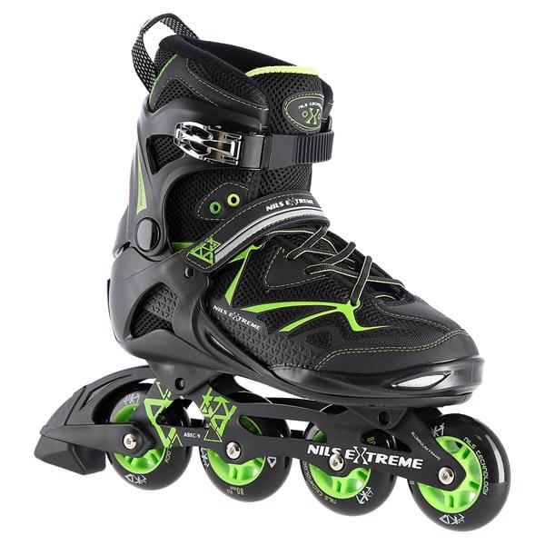 NA9022 CZARNO/ZIELONE ROLKI NILS EXTREME