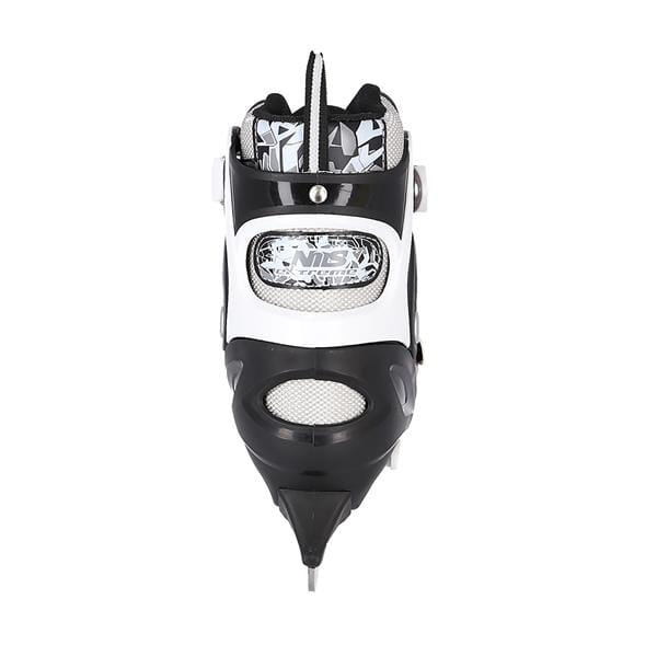 NH10927 A 2w1 BLACK ŁYŻWOROLKI Z WYM. PŁ. HOKEJOWĄ NILS EXTREME