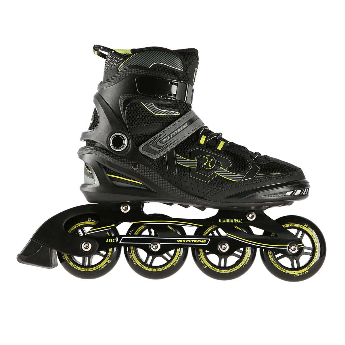 ŁYŻWOROLKI NILS EXTREME NA9157 CZARNO-ŻÓŁTE