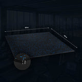 POS15 PODŁOGA GUMOWA POD SPRZĘT FITNESS BLACK/BLUE II GATUNEK