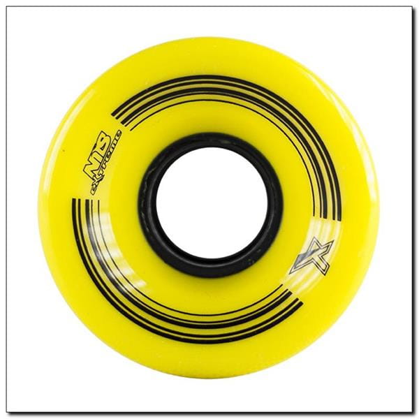 KP-6045 YELLOW 60x45 MM (4 szt.) KÓŁKA KAUCZUKOWE DO PENNYBOARD NILS EXTREME