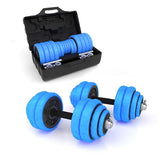 SZTANGIELKI GUMOWANE W WALIZCE 30KG HMS SGG30