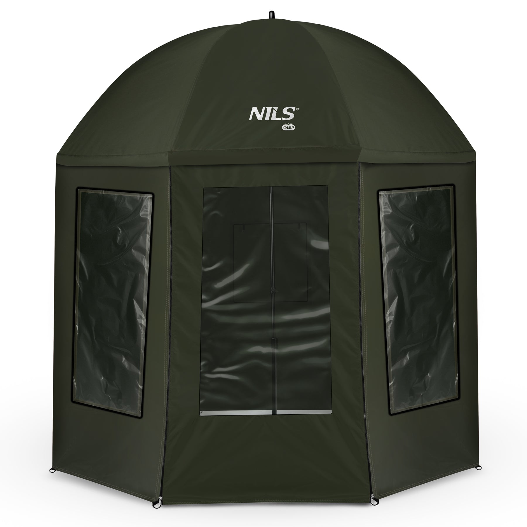 PARASOL WĘDKARSKI Z PEŁNĄ OSŁONĄ 2W1 250CM NILS CAMP NC4701