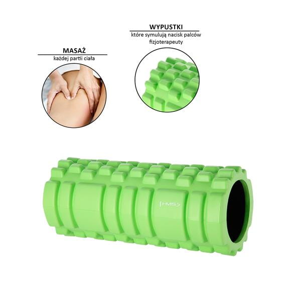 FS103 GREEN 33CM WAŁEK FITNESS/ROLLER HMS