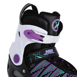 NH2255 A BLACK/VIOLET ROZM. XS(29-32) ŁYŻWY HOKEJOWE NILS EXTREME