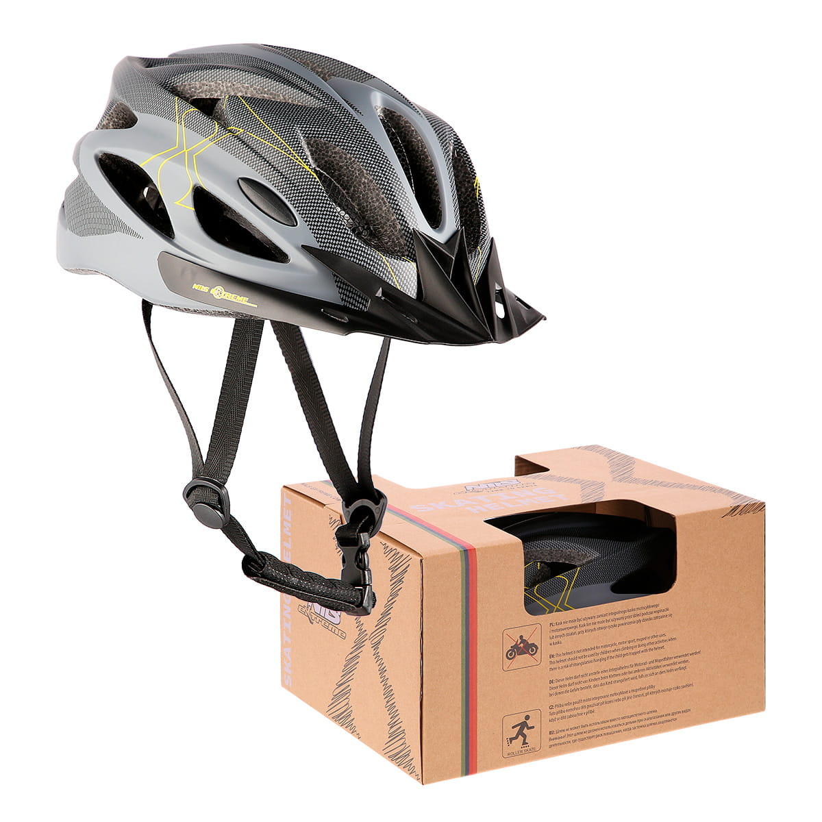 KASK MTW291 SZARO-CZARNY  NILS EXTREME