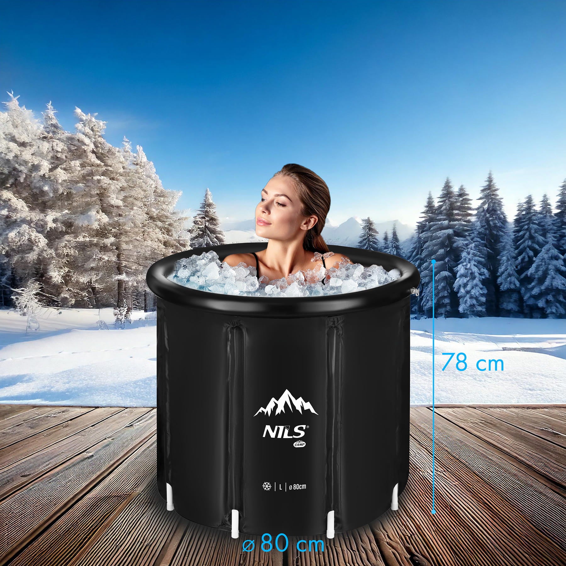 BASEN BECZKA DO MORSOWANIA 80CM ICE TUBE NILS CAMP NC0022